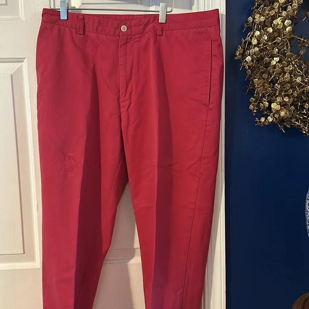 Men’s Vineyard Vines by Shep & Ian Fuchsia Pink Classic Chinos Size 36 x 30